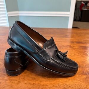 Allen Edmonds Stowe Black Leather Tassel Loafers size 8 E wide
